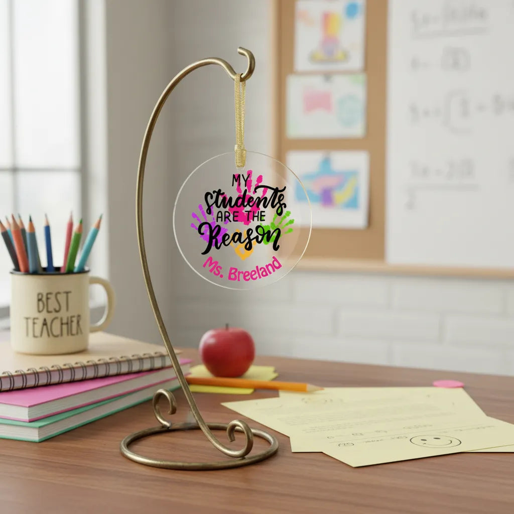 My Students Are the Reason Personalized Ornament & Suncatcher