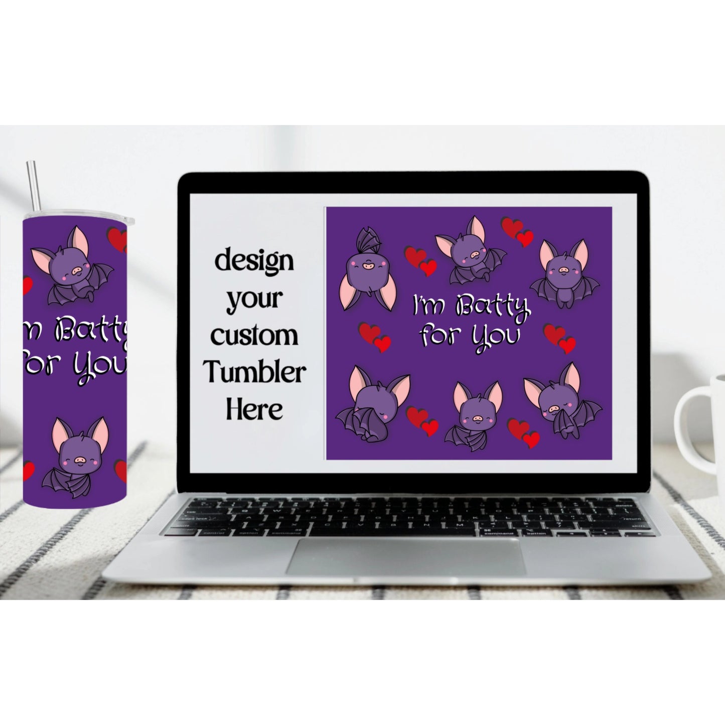 Batty for you Personalized Tumbler