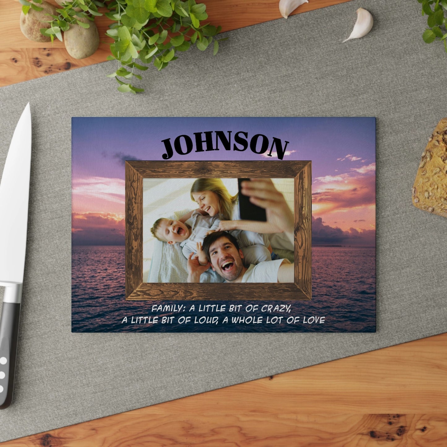 Personalized Photo Glass Cutting Board