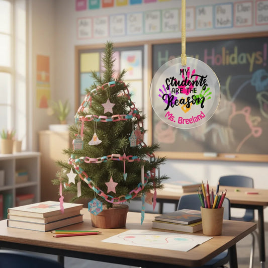 My Students Are the Reason Personalized Ornament & Suncatcher