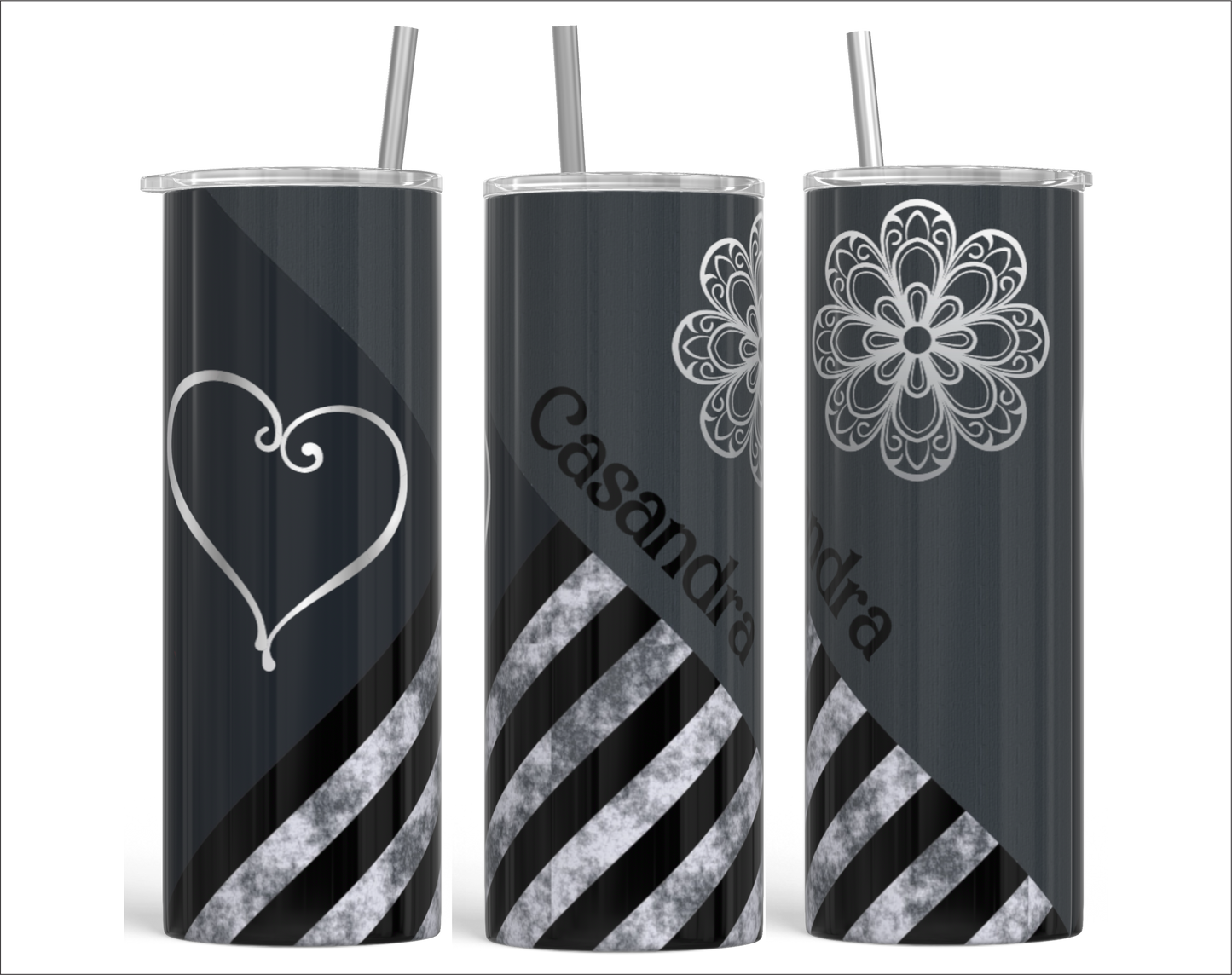 Bold & Modern - Geo Style Personalized Tumbler