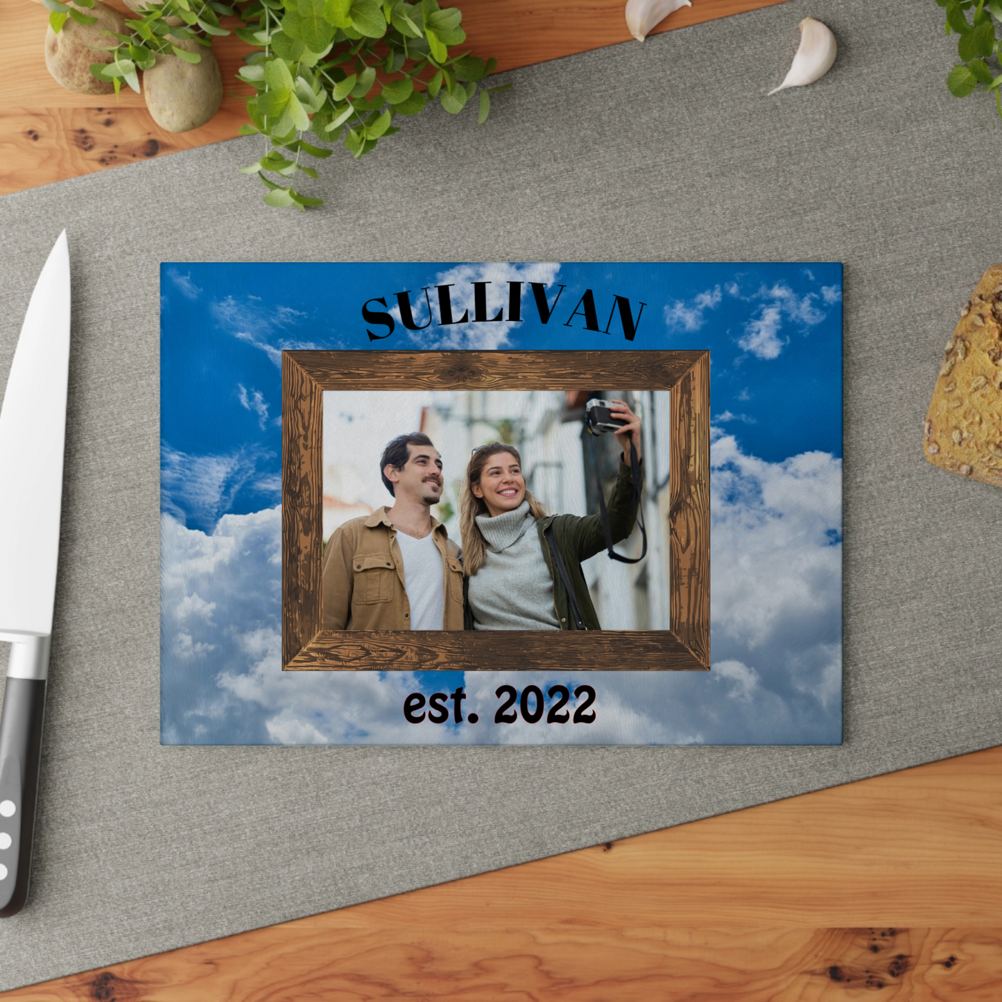 Personalized Photo Glass Cutting Board