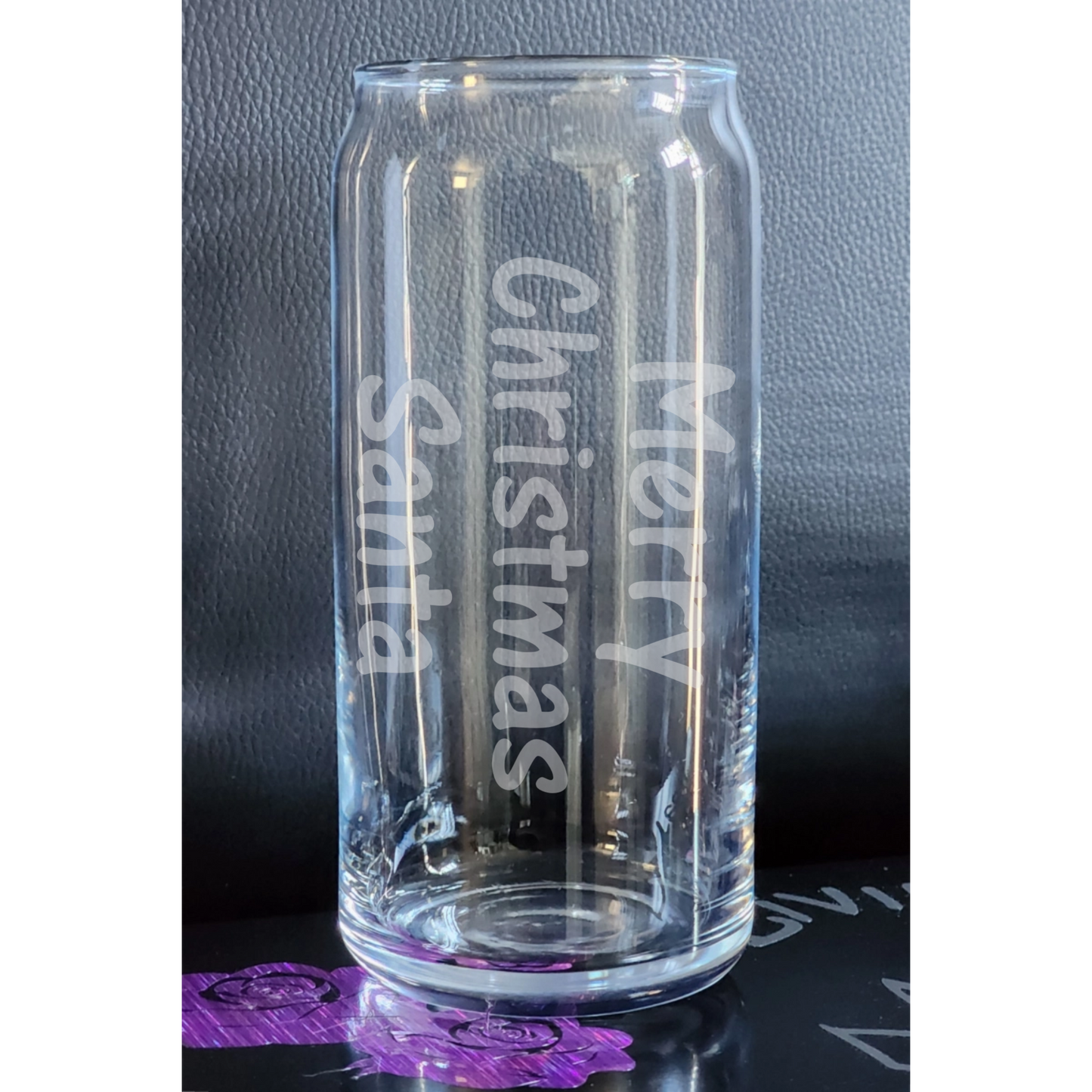 Text Glass Can ~ 20 ounce