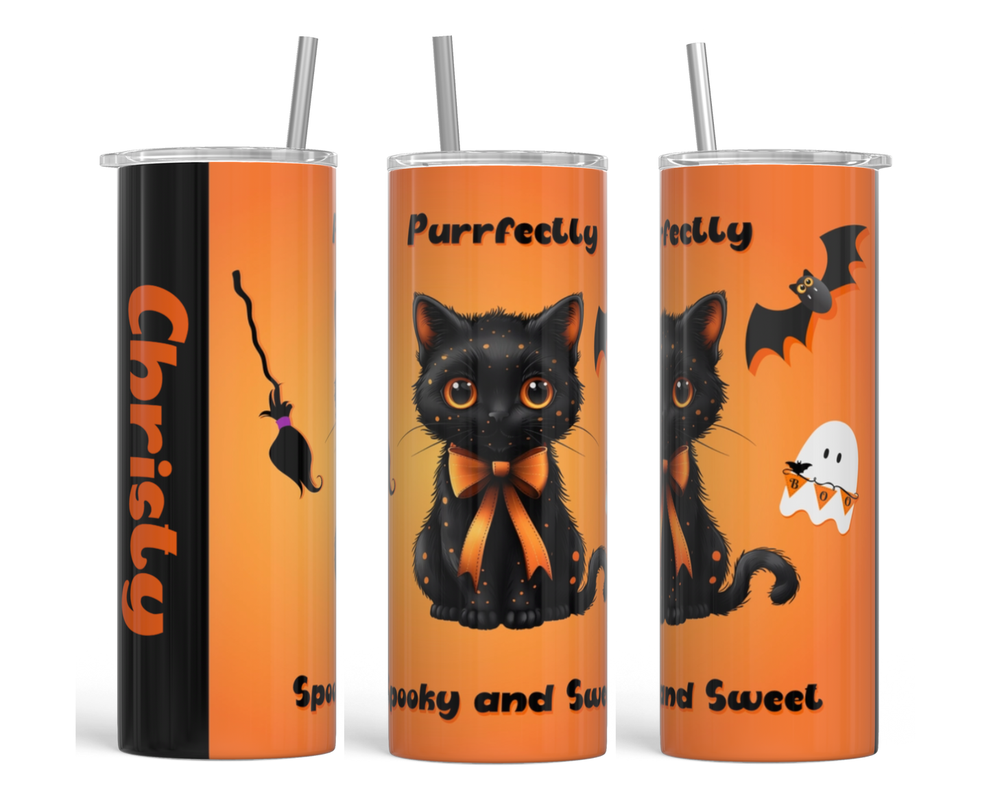 Spooky and Sweet Personalized Tumbler πββ¬