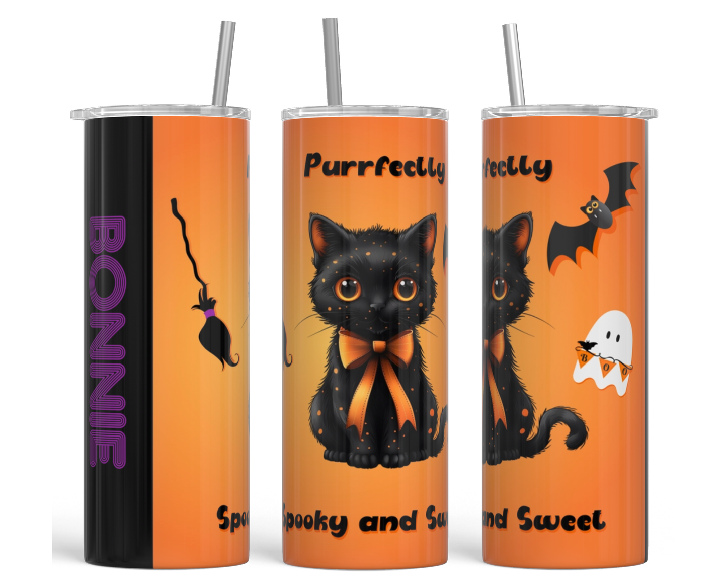 Spooky and Sweet Personalized Tumbler πββ¬