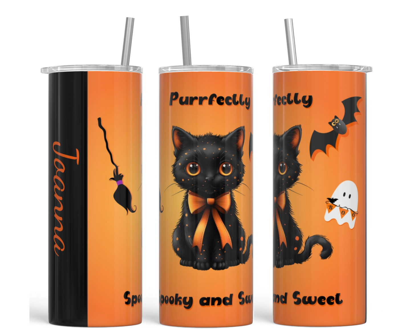 Spooky and Sweet Personalized Tumbler πββ¬