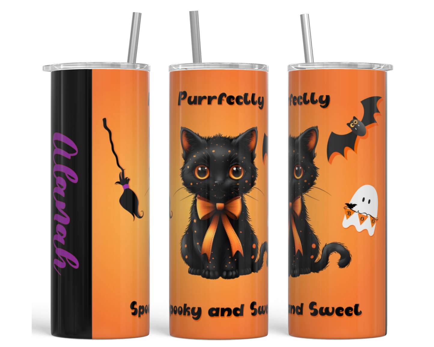 Spooky and Sweet Personalized Tumbler πββ¬