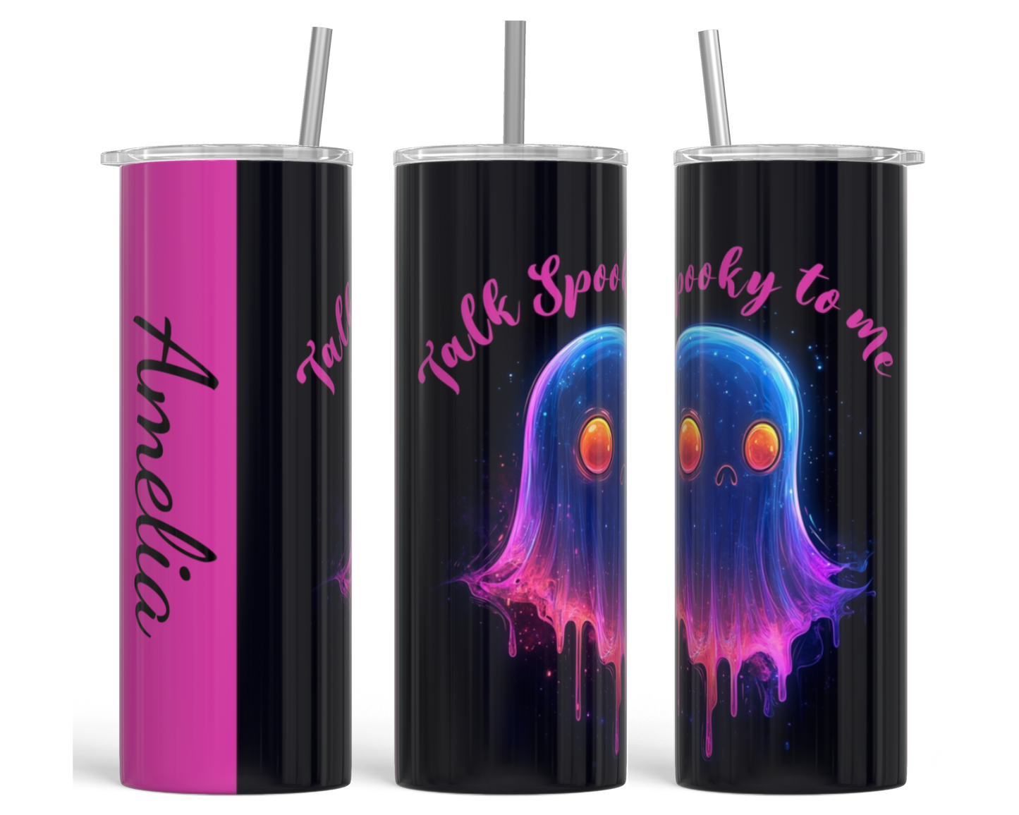 Talk Spooky To Me Personalized Tumbler