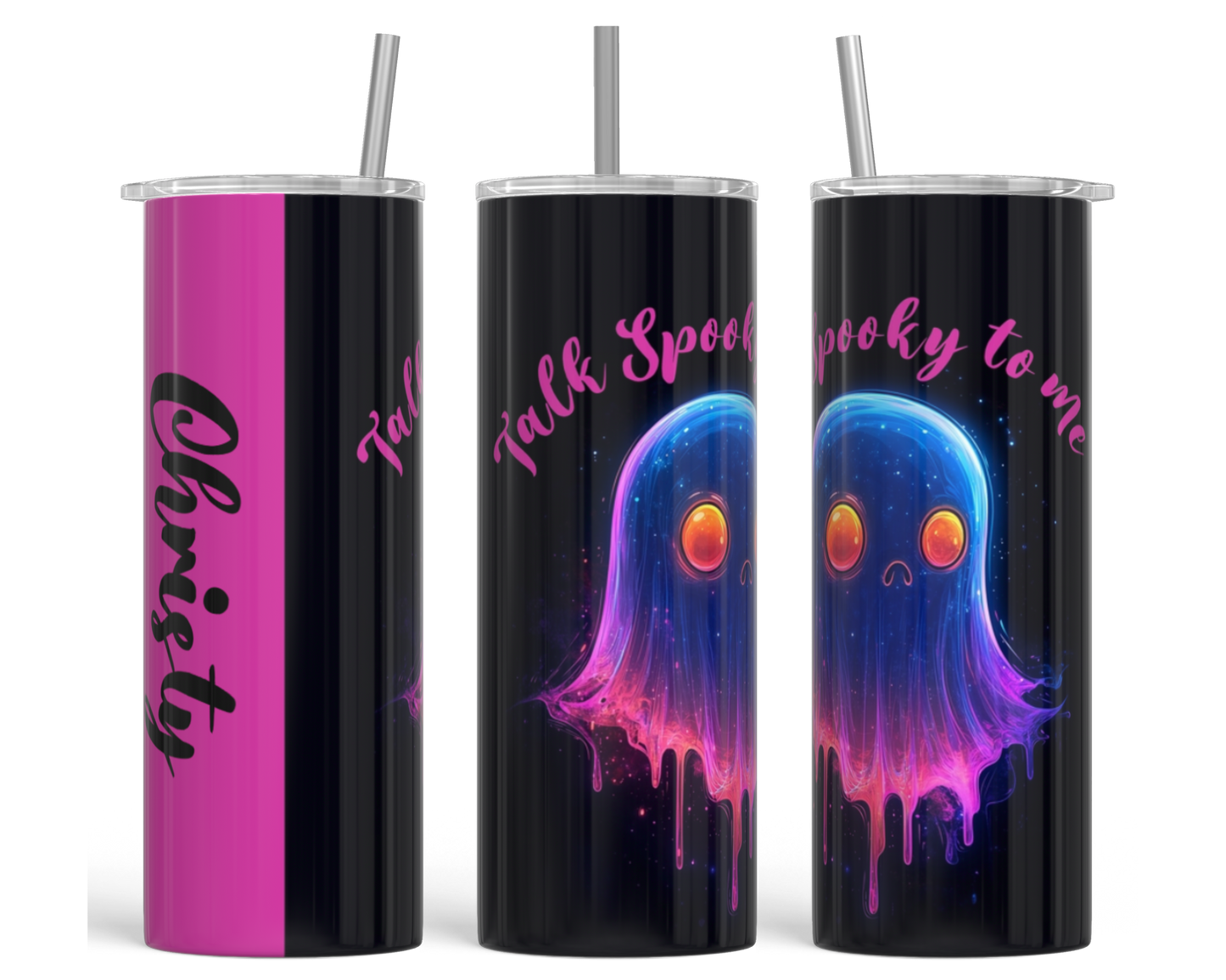 Talk Spooky To Me Personalized Tumbler