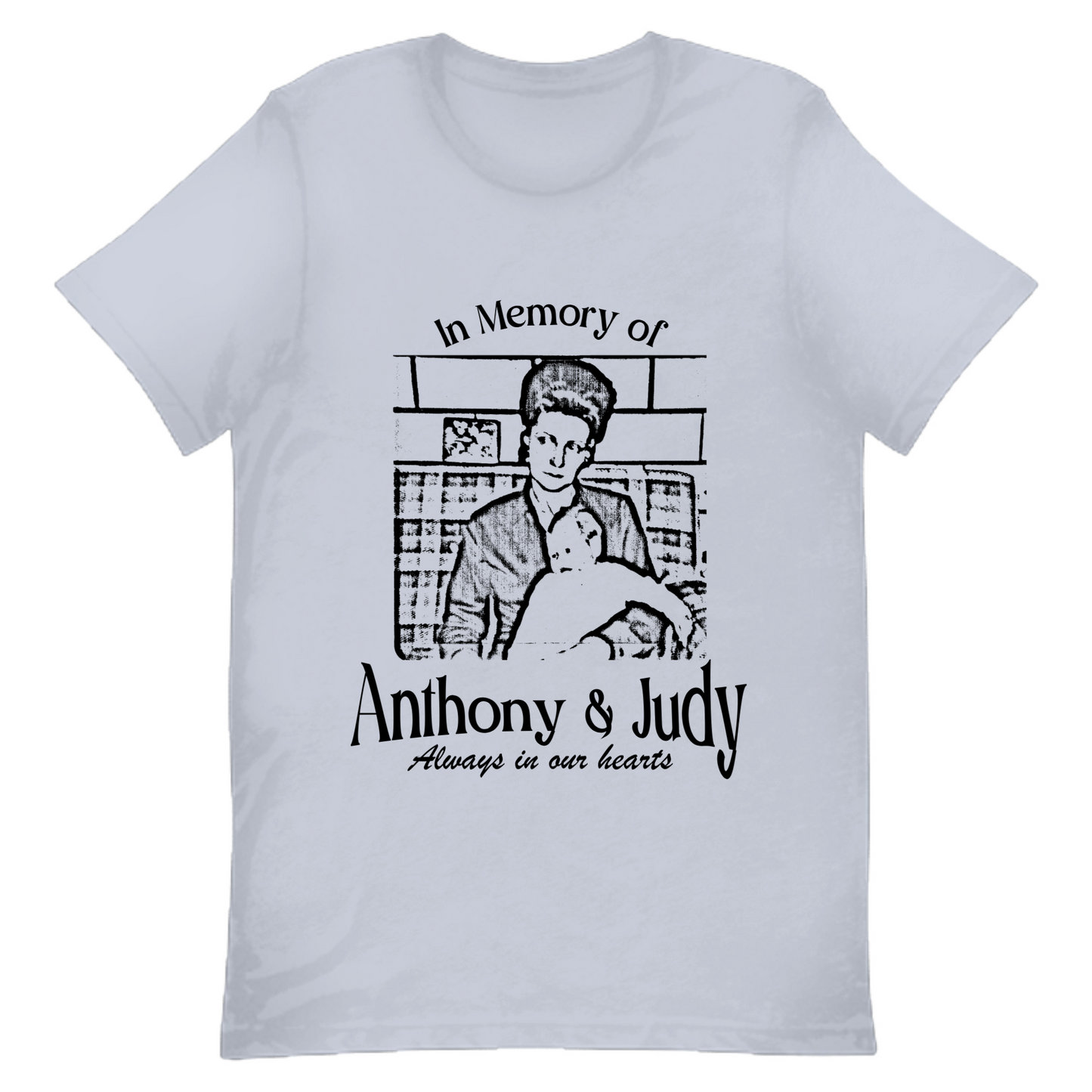 Pencil Portrait Tribute Tee – Personalized Memorial Shirt