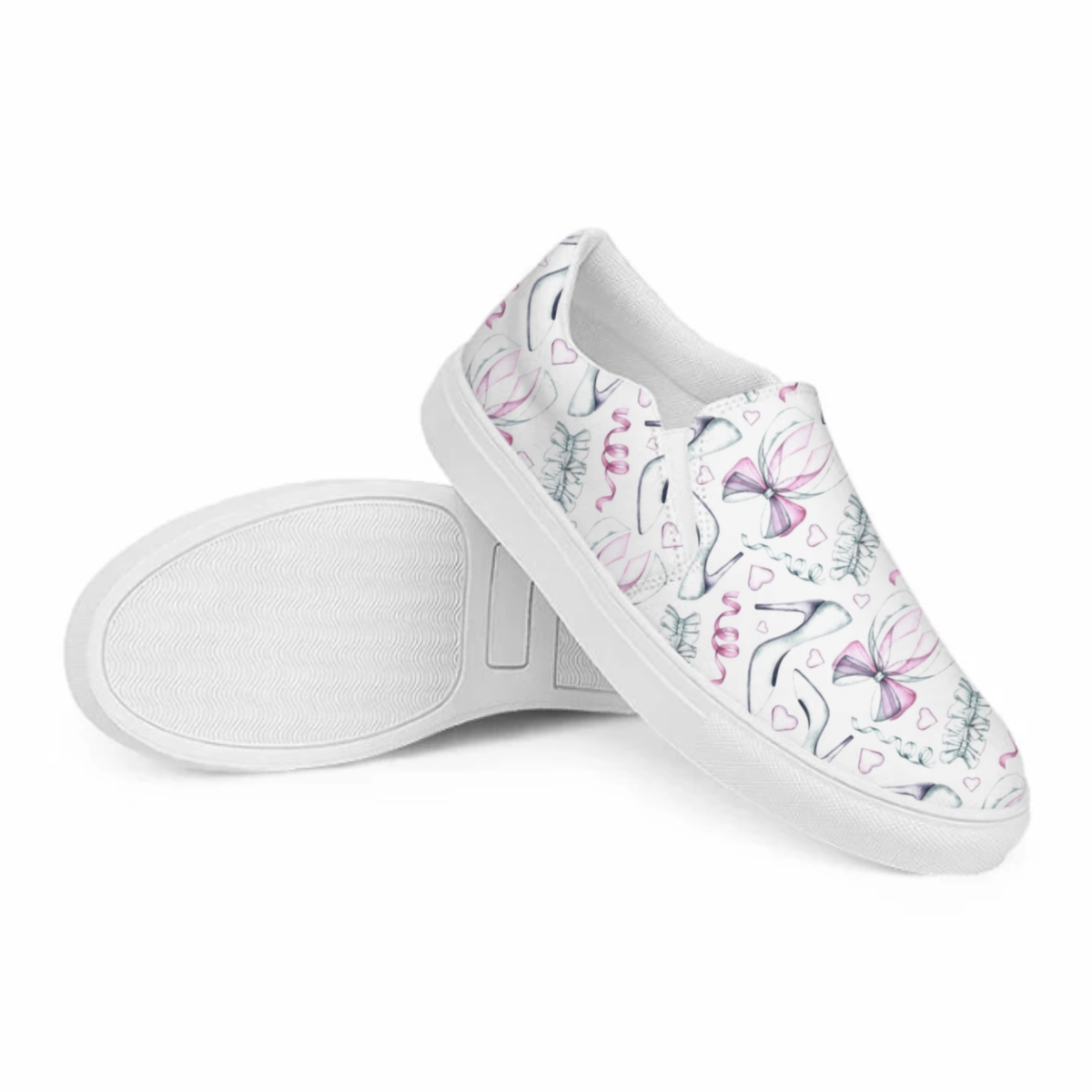 Wedding Women's Slip-On Canvas Shoes