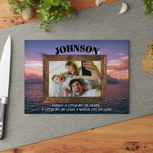 Personalized Photo Glass Cutting Board