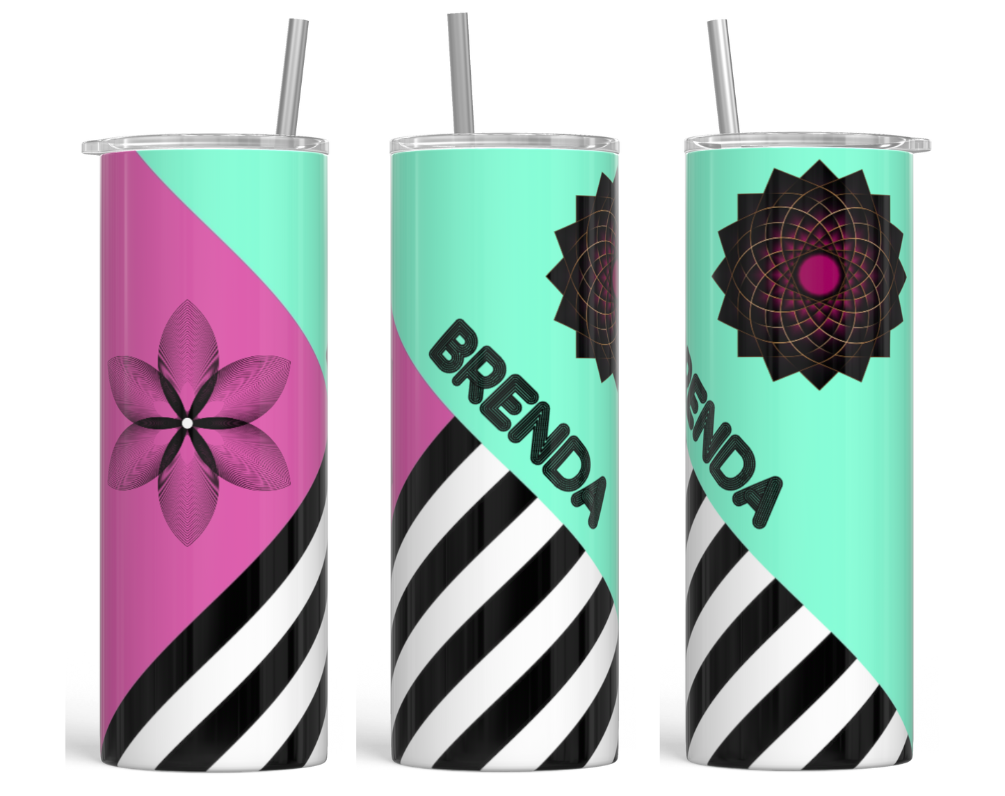 Bold & Modern - Geo Style Personalized Tumbler