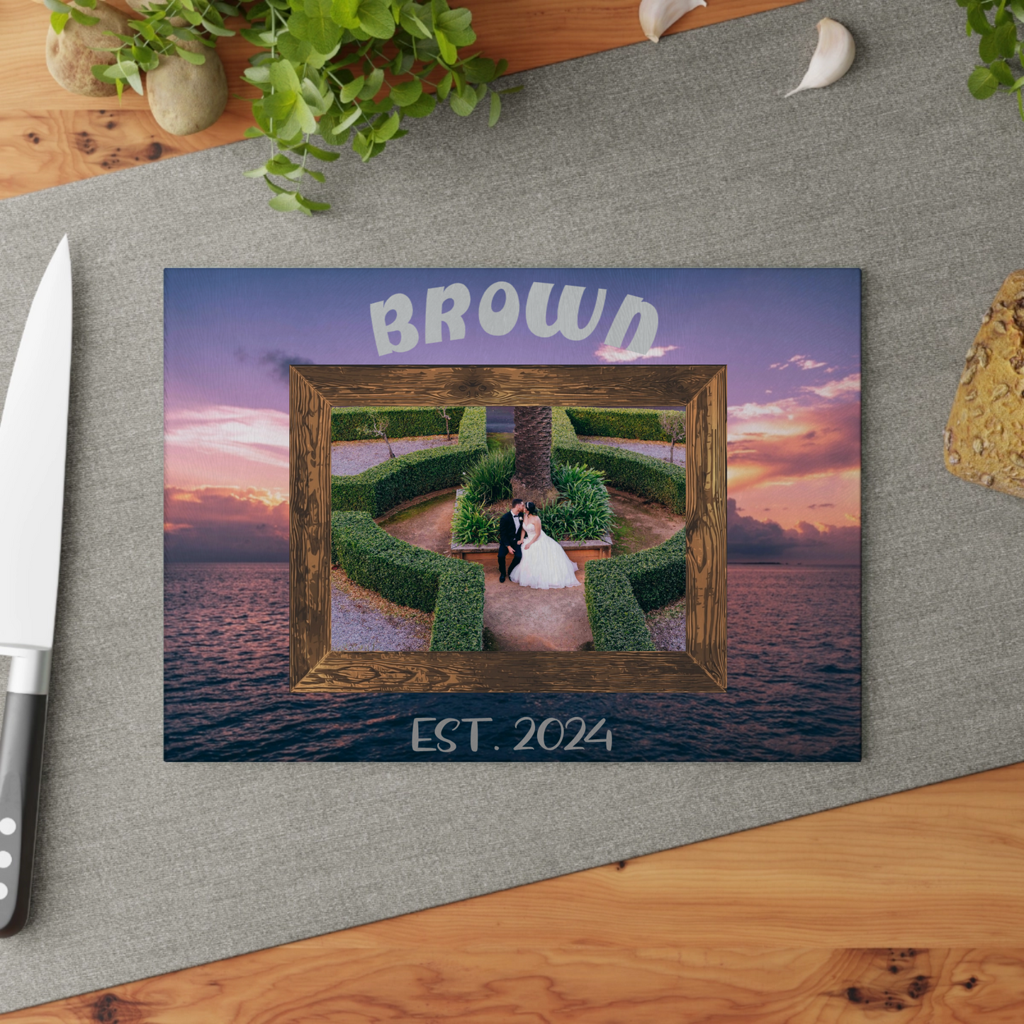 Personalized Photo Glass Cutting Board