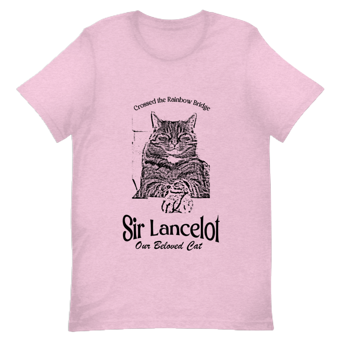 Pencil Portrait Tribute Tee – Personalized Memorial Shirt