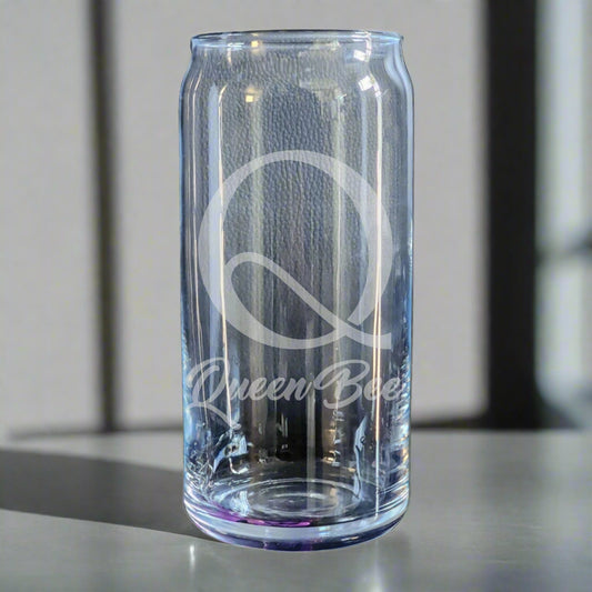 Sample Q Monogram Glass Etched  and Personalized