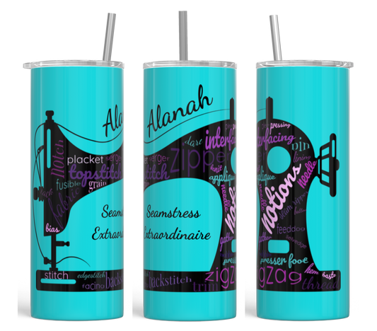 Seamstress Extraordinaire Personalized Tumbler