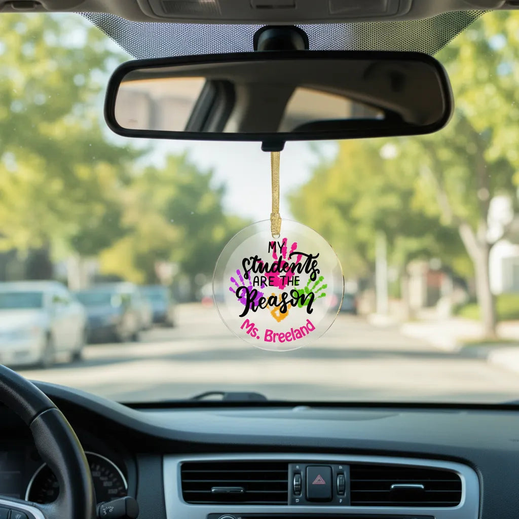 My Students Are the Reason Personalized Ornament & Suncatcher