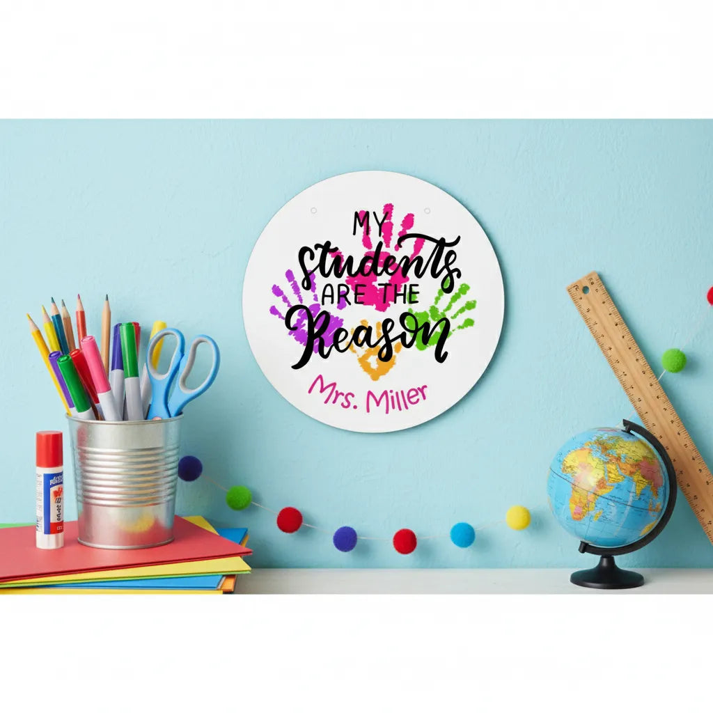 My Students Are the Reason Classroom Sign - Personalized